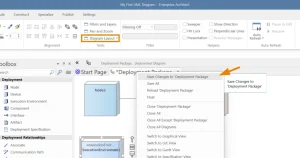 Save UML deployment diagram in Sparx EA interface