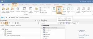 creating a component diagram using enterprise architect