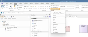 how to change your diagram layout in enterprise architect