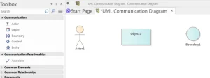 add element to uml communication diagram in ea