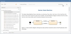 uml state machine model starter template in ea